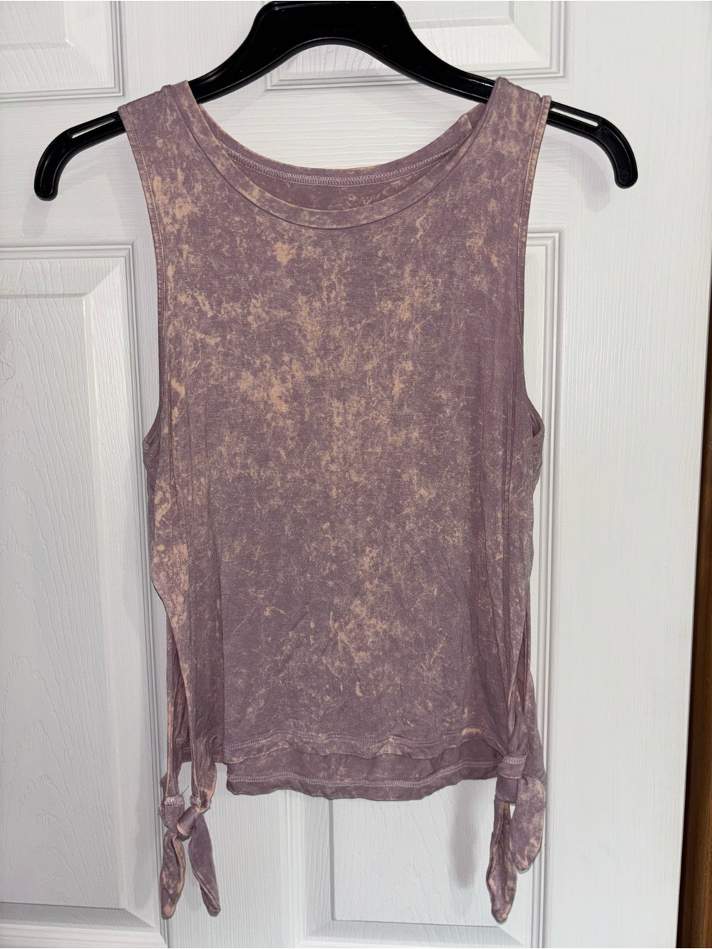 American Eagle Outfitters Mauve Mineral Wash Tank with Side Ties